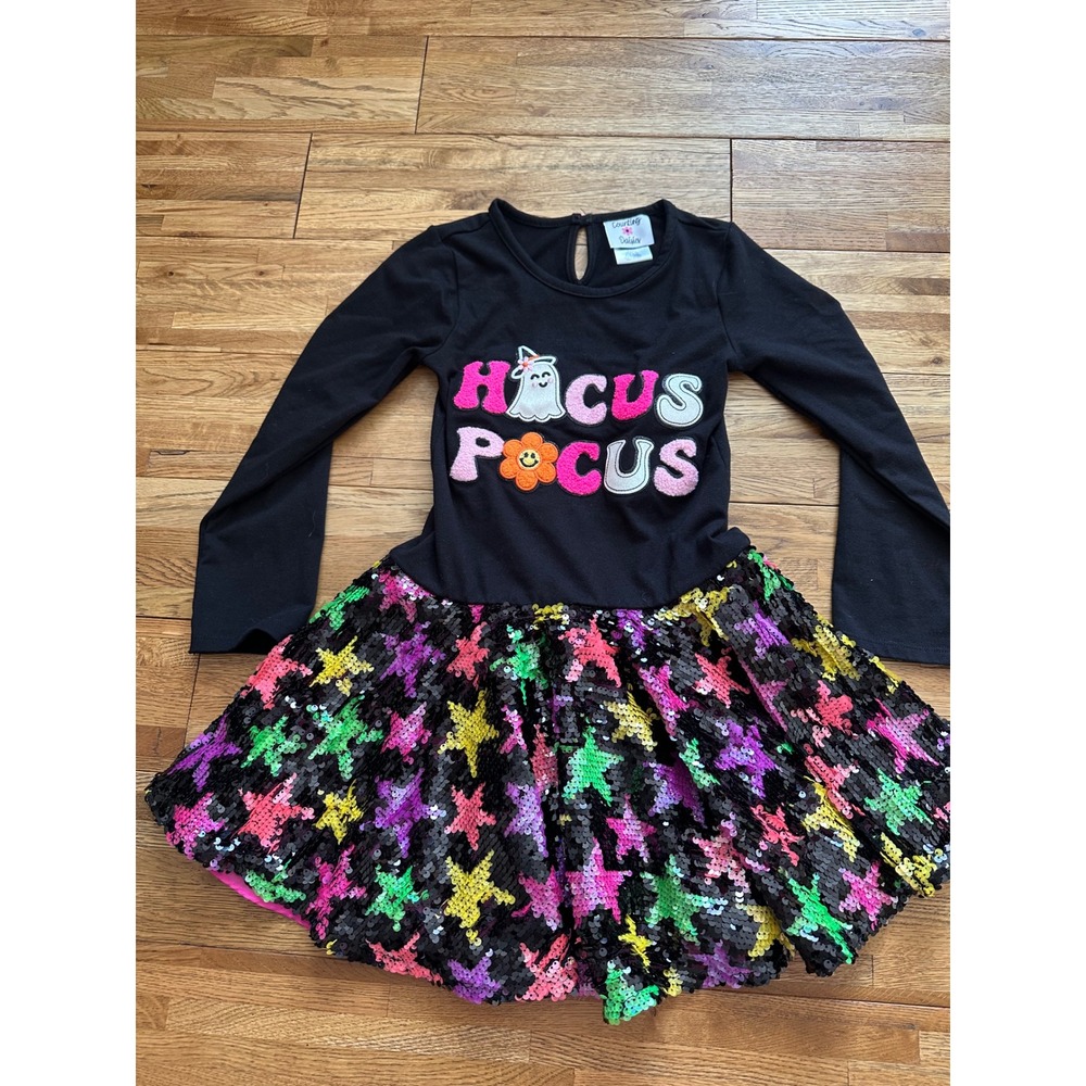 Countess & Daley Halloween Dress,‎ Girls' Hocus Pocus Sequin Star Dress